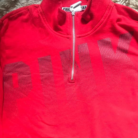 Red PINK Victoria Secret Sweat Jacket - Picture 3 of 3